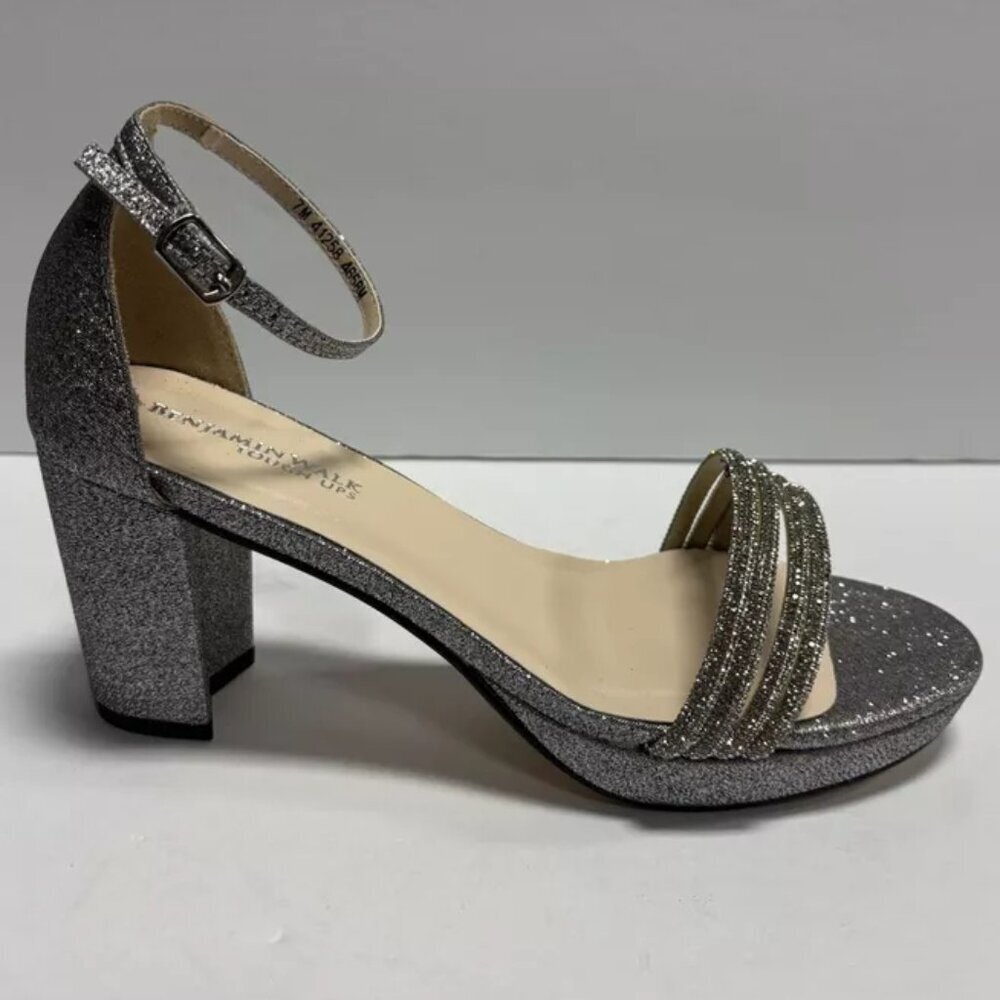 Touch Ups Women’s Parker Heeled Sandals Pewter, Size 7 M